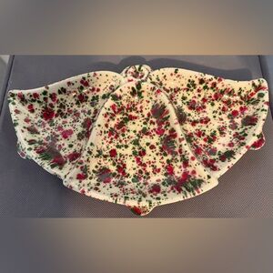 Vintage Divided Christmas Bell Candy Dish 1986